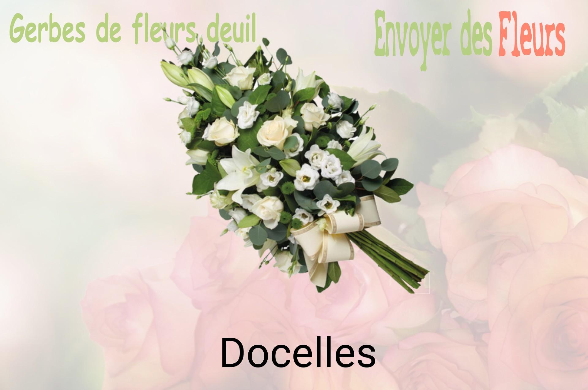 Gerbe de fleurs de deuil livrée à Docelles